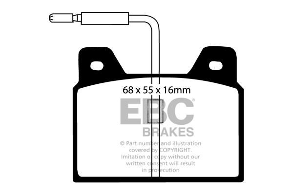 EBC DP4163R Brake Pad Set, disc brake DP4163R