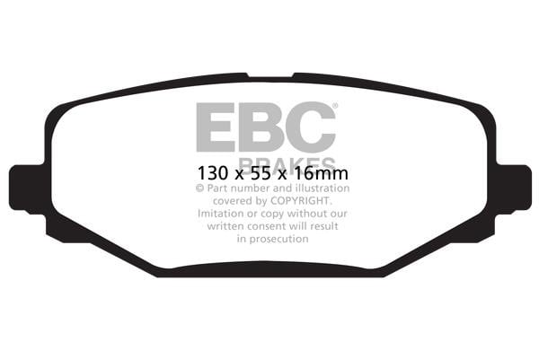Disc brake pad set Fiat Freemont: DP61889 EBC Brake pad set