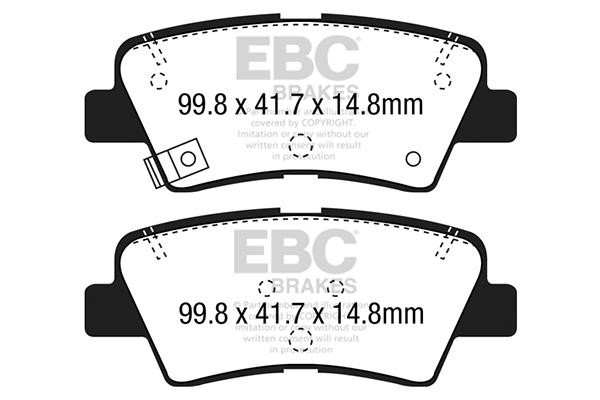 EBC DP42188R Brake Pad Set, disc brake DP42188R