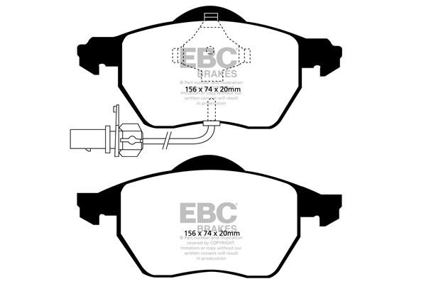 EBC DP41483R Brake Pad Set, disc brake DP41483R