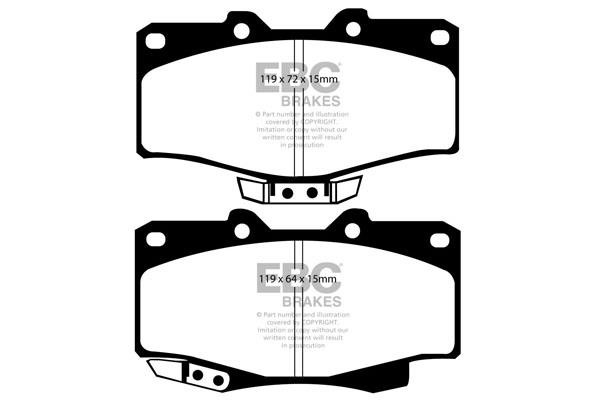 EBC DP4807R Brake Pad Set, disc brake DP4807R