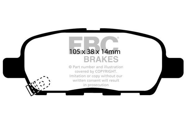 EBC DP41666R Brake Pad Set, disc brake DP41666R