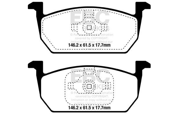 Brake pad kit Seat Tarraco: DPX2374 EBC Brake pad set