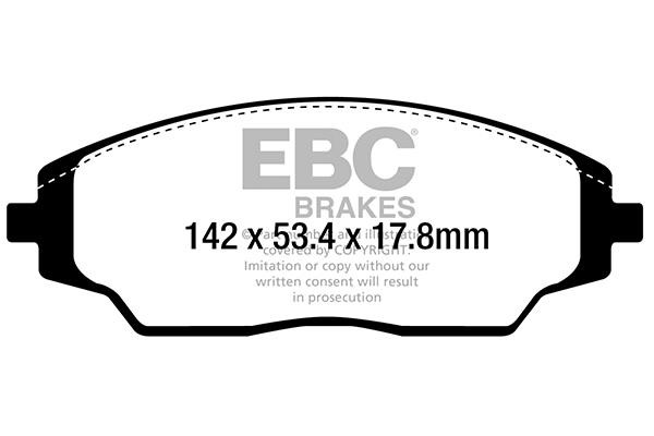 EBC DPX2294 Brake pad set DPX2294 DPX2294 EBC Brake pad set