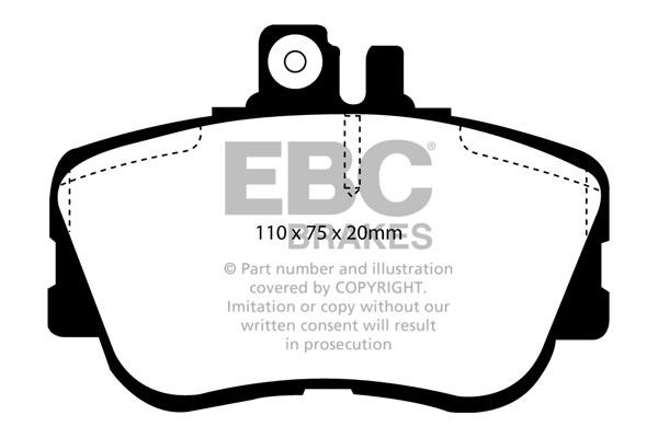 EBC DP2962 Brake Pad Set, disc brake DP2962