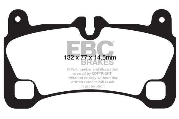 EBC DP61836 Brake Pad Set, disc brake DP61836