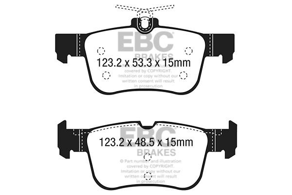 EBC DP43047R Brake Pad Set, disc brake DP43047R
