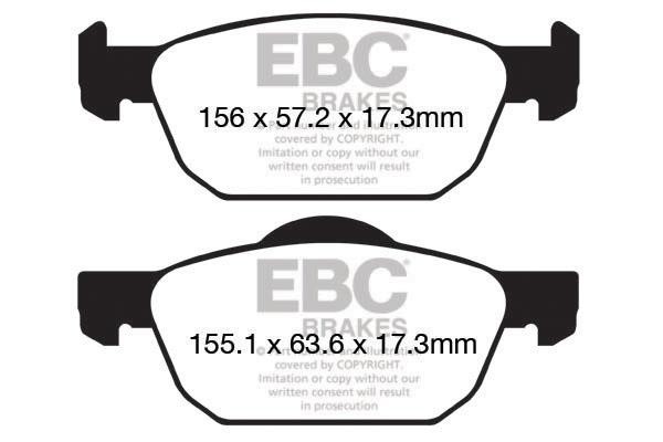 EBC DP22154 Brake pad set DP22154 DP22154 EBC Brake pad set