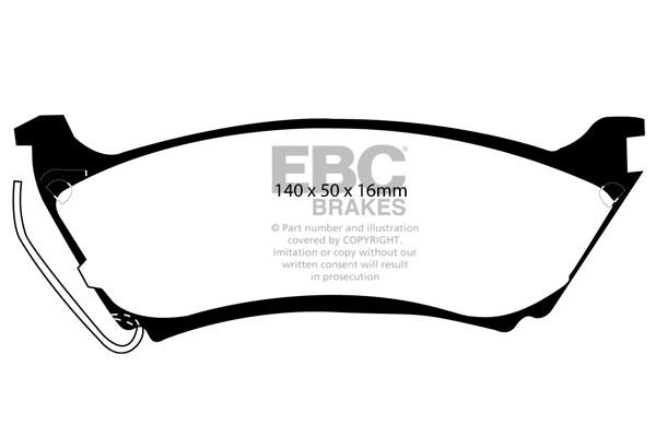 EBC DP61233 Brake Pad Set, disc brake DP61233