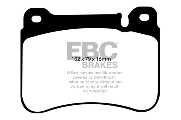 EBC DP41590R Brake Pad Set, disc brake DP41590R