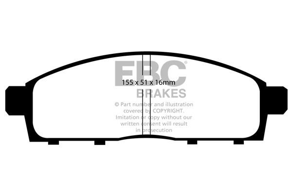 EBC DP61963 Brake Pad Set, disc brake DP61963