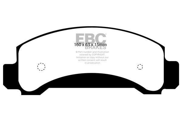Brake pad kit Ford USA Explorer: DP61085 EBC Brake pad set