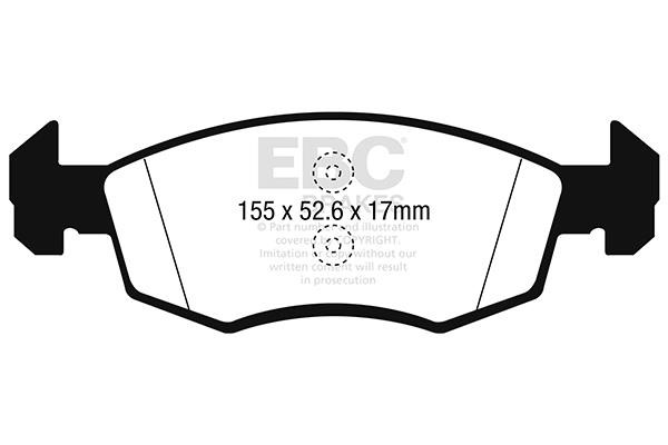 EBC DP42241R Brake pad set DP42241R DP42241R EBC Brake pad set
