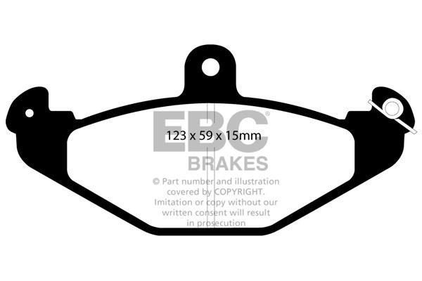 EBC DP4885R Brake Pad Set, disc brake DP4885R