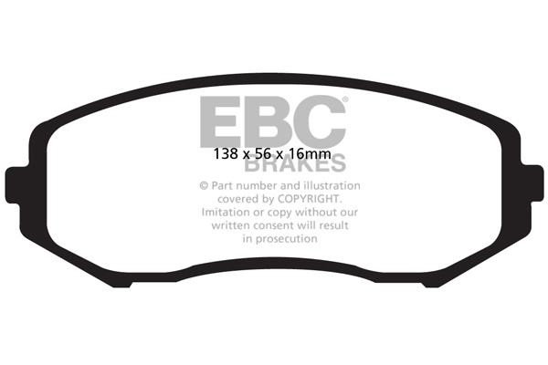 EBC DP61818 Brake Pad Set, disc brake DP61818