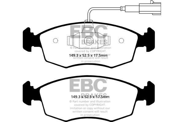 EBC DP22141 Brake Pad Set, disc brake DP22141