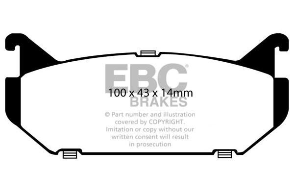 EBC DP4972R Brake Pad Set, disc brake DP4972R