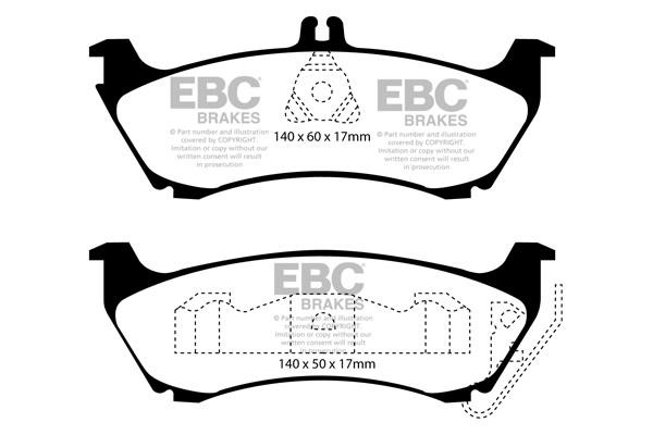 EBC DP61437 Brake Pad Set, disc brake DP61437