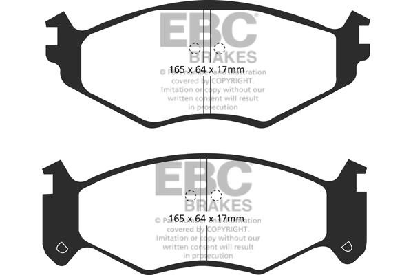 Brake pad Chrysler Voyager: DP61250 EBC Brake pad set