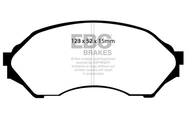 Brake pad kit Mazda 323 C: DP21302 EBC Brake pad set