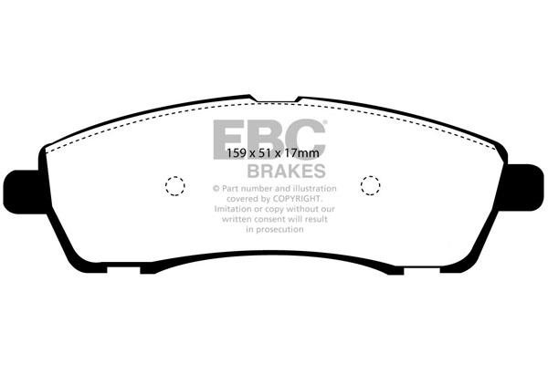 EBC DP61603 Brake Pad Set, disc brake DP61603