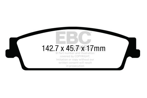 EBC DP63022 Brake Pad Set, disc brake DP63022