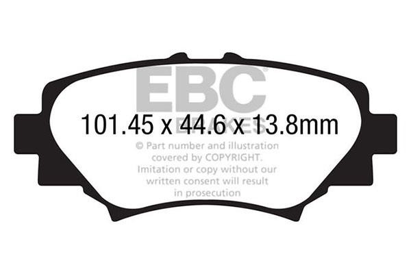 EBC DP42186R Brake Pad Set, disc brake DP42186R