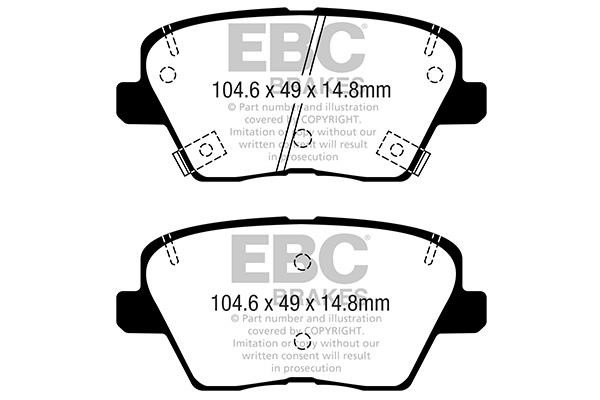 EBC DPX2363 Brake Pad Set, disc brake DPX2363