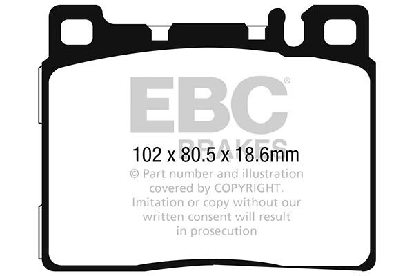 EBC DP42280R Brake Pad Set, disc brake DP42280R