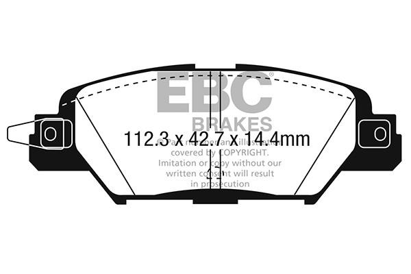 EBC DPX3071 Brake Pad Set, disc brake DPX3071