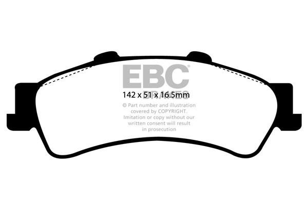 EBC DP61630 Brake Pad Set, disc brake DP61630