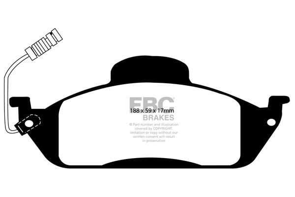 EBC DP61232 Brake Pad Set, disc brake DP61232