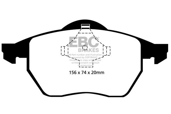 EBC DP21324 Brake Pad Set, disc brake DP21324