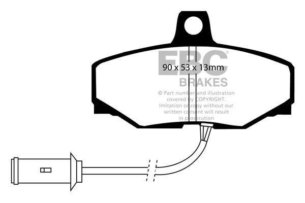 EBC DP3757C Brake Pad Set, disc brake DP3757C