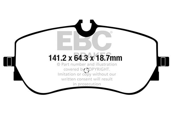 EBC DPX2364 Brake Pad Set, disc brake DPX2364