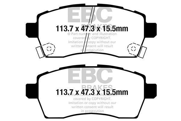 EBC DPX2352 Brake Pad Set, disc brake DPX2352