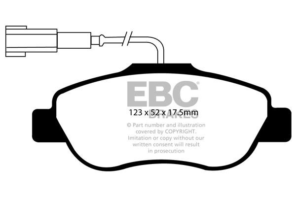 Brake pad kit Ford KA: DP215732 EBC Brake pad set