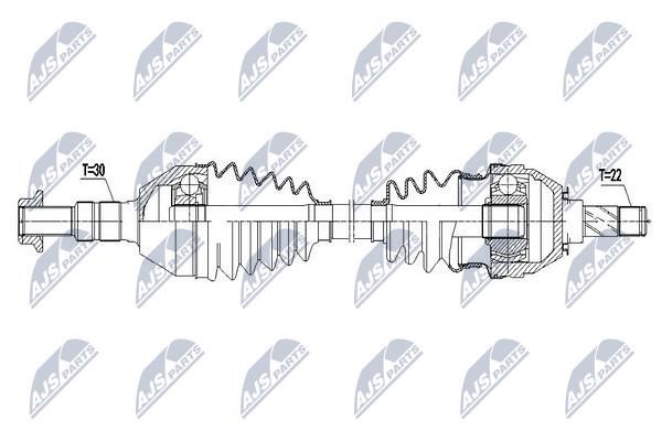 Drive shaft NTY NPW-PL-081