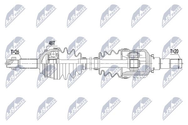 Drive shaft NTY NPW-TY-139