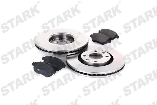 Front ventilated brake discs with pads, set Stark SKBK-1090049