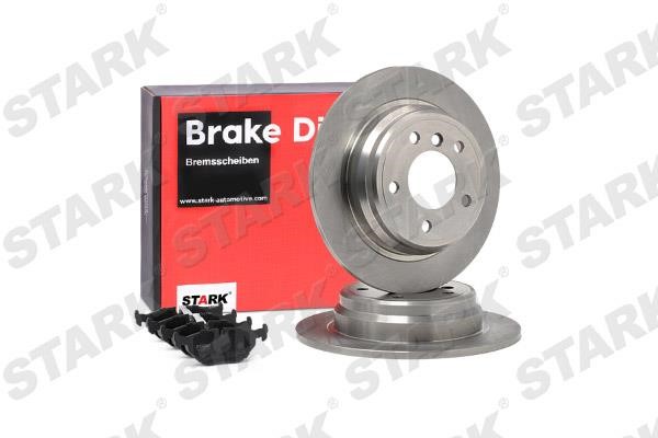 Stark SKBK-1090187 Brake discs with pads rear non-ventilated, set SKBK1090187
