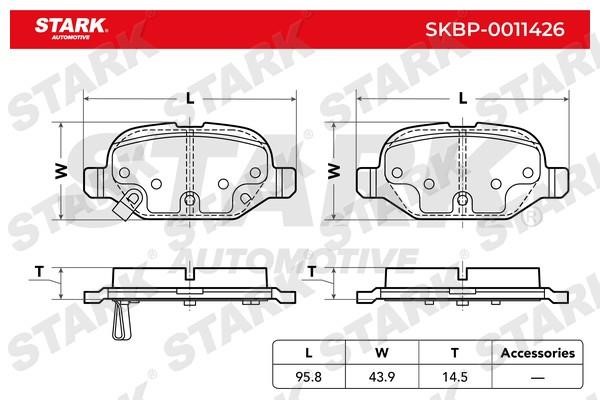Stark SKBP-0011426 Brake Pad Set, disc brake SKBP0011426