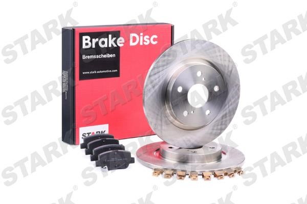 Stark SKBK-1090204 Brake discs with pads rear non-ventilated, set SKBK1090204
