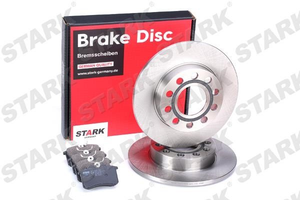 Stark SKBK-1090243 Brake discs with pads rear non-ventilated, set SKBK1090243