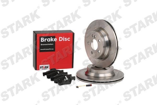 Stark SKBK-1090385 Rear ventilated brake discs with pads, set SKBK1090385