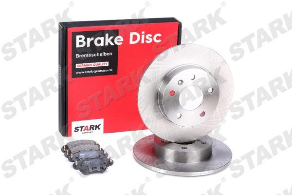 Stark SKBK-1090021 Brake discs with pads rear non-ventilated, set SKBK1090021
