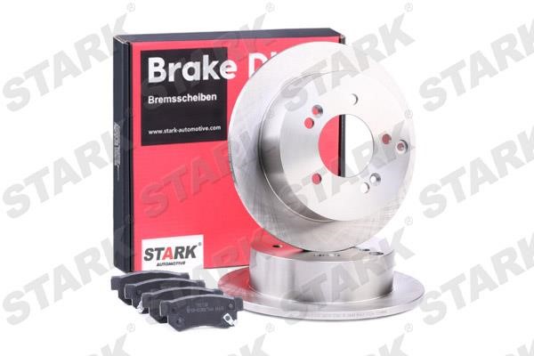 Stark SKBK-1090370 Brake discs with pads rear non-ventilated, set SKBK1090370