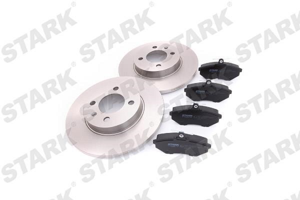 Stark SKBK-1090090 Brake discs with pads front non-ventilated, set SKBK1090090