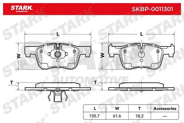 Stark SKBP-0011301 Brake Pad Set, disc brake SKBP0011301