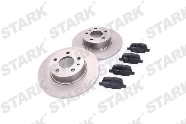 Stark SKBK-1090088 Brake discs with pads rear non-ventilated, set SKBK1090088